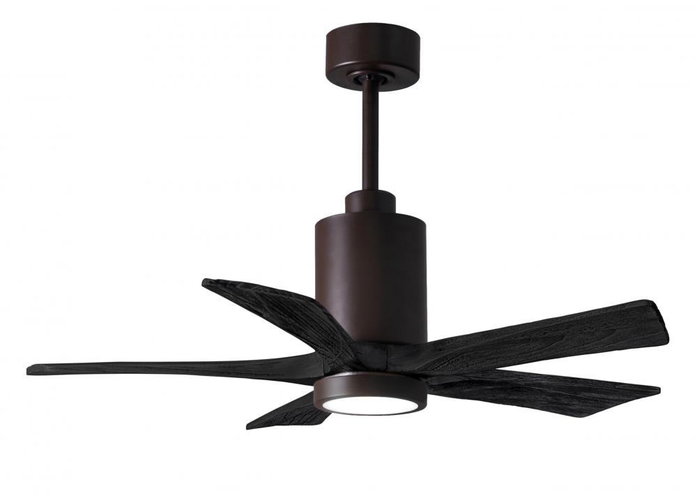 Patricia-5 - 42&#34; Five Blade Ceiling Fan - 5CCT Integrated LED - Textured Bronze Finish