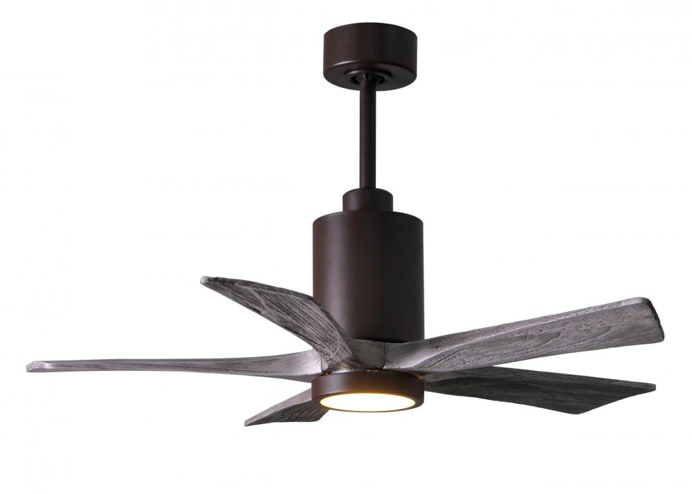 Patricia-5 - 42&#34; Five Blade Ceiling Fan - 5CCT Integrated LED - Textured Bronze Finish