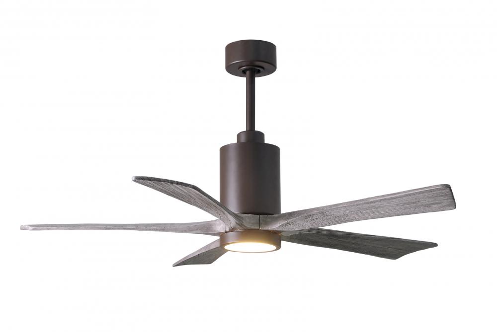 Patricia-5 - 52&#34; Five Blade Ceiling Fan - 5CCT Integrated LED - Textured Bronze Finish
