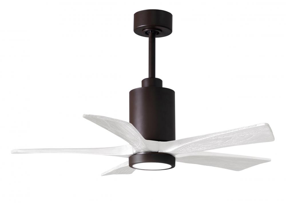 Patricia-5 - 42&#34; Five Blade Ceiling Fan - 5CCT Integrated LED - Textured Bronze Finish