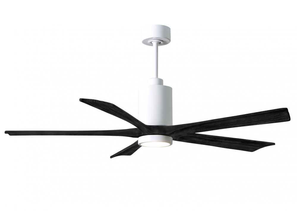 Patricia-5 - 60&#34; Five Blade Ceiling Fan - 5CCT Integrated LED - Gloss White Finish