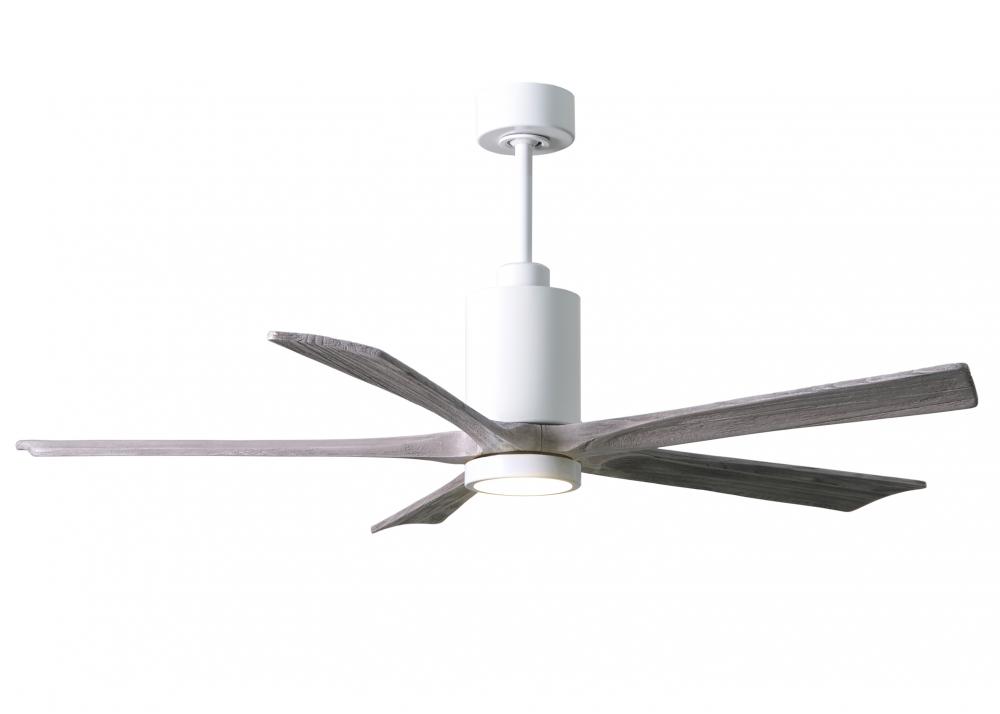 Patricia-5 - 60&#34; Five Blade Ceiling Fan - 5CCT Integrated LED - Gloss White Finish