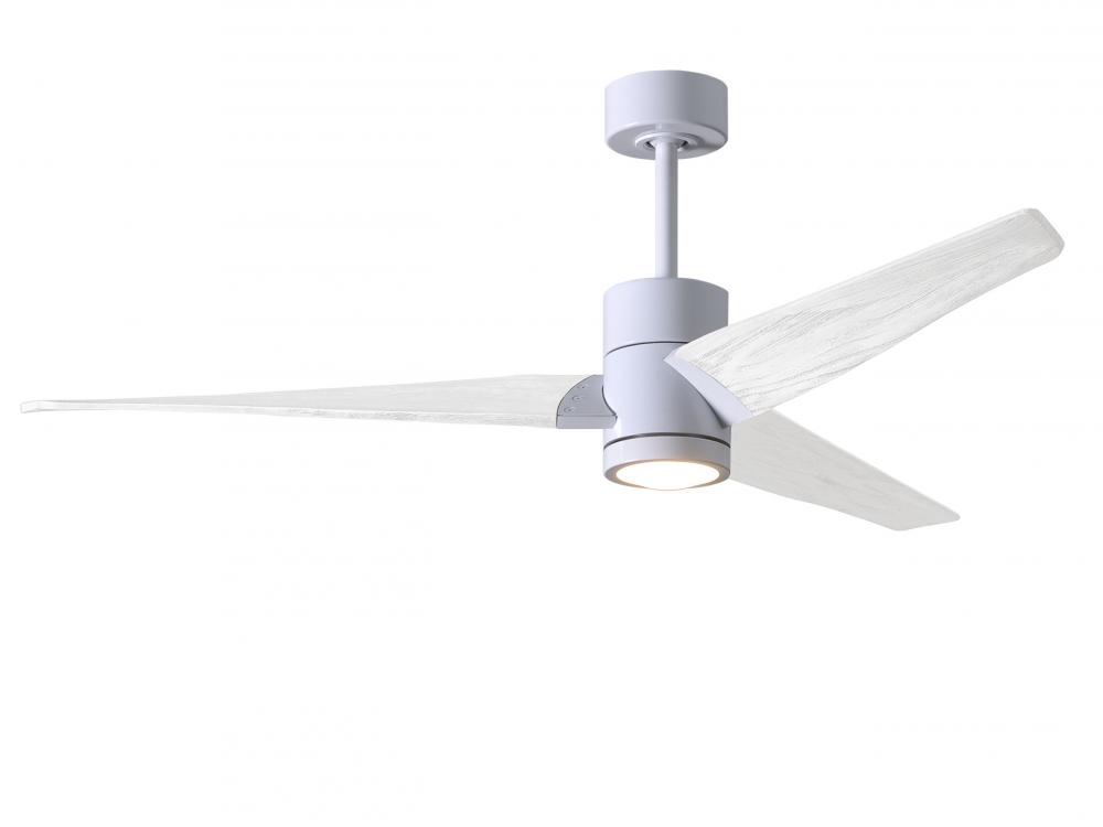Super Janet - 52&#34; Ceiling Fan - Integrated LED - Gloss White Finish - Matte White Blades