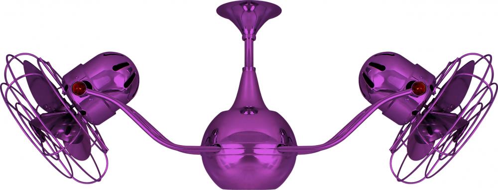Vent-Bettina 360° dual headed rotational ceiling fan in Ametista (Purple) finish with metal blade