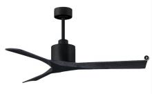 Matthews Fan Company NK-BK-BK-52 - Nan 6-speed ceiling fan in Matte Black finish with 52” solid matte black wood blades