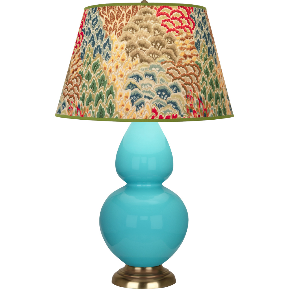 Egg Blue Double Gourd Table Lamp