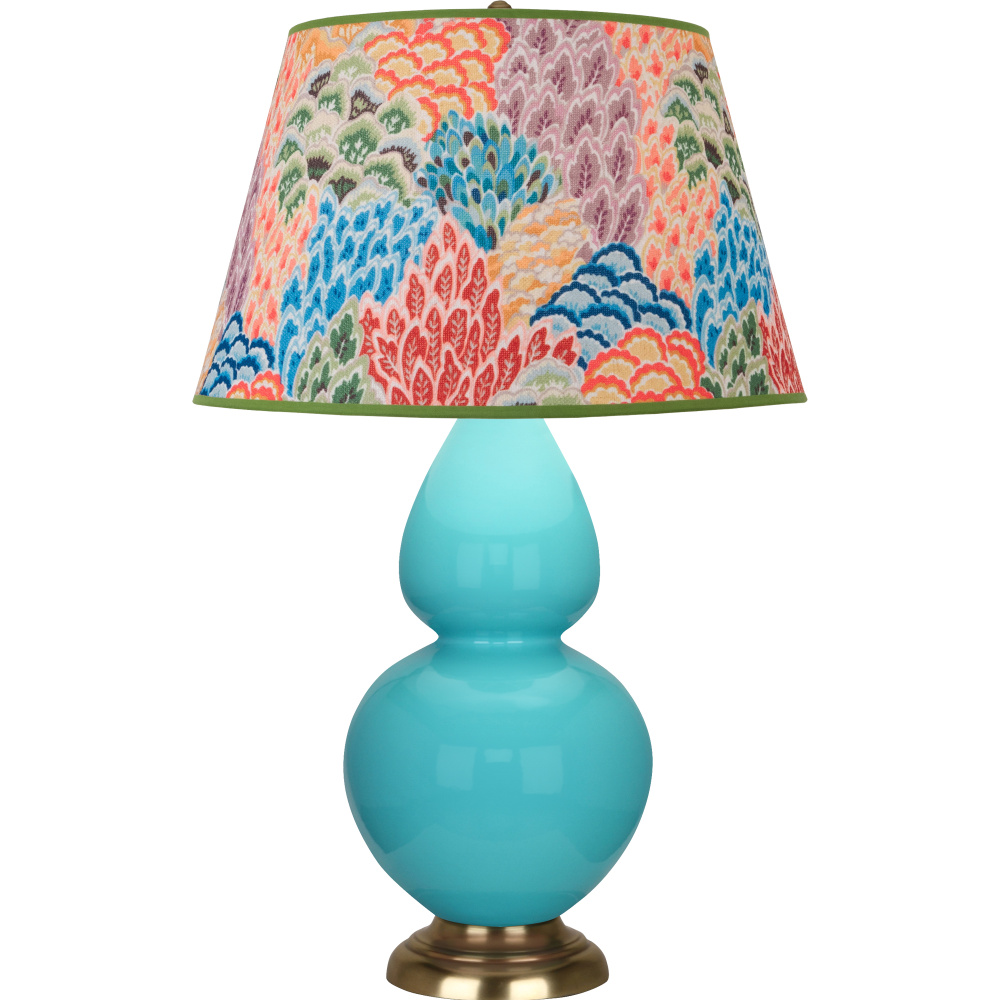 Egg Blue Double Gourd Table Lamp