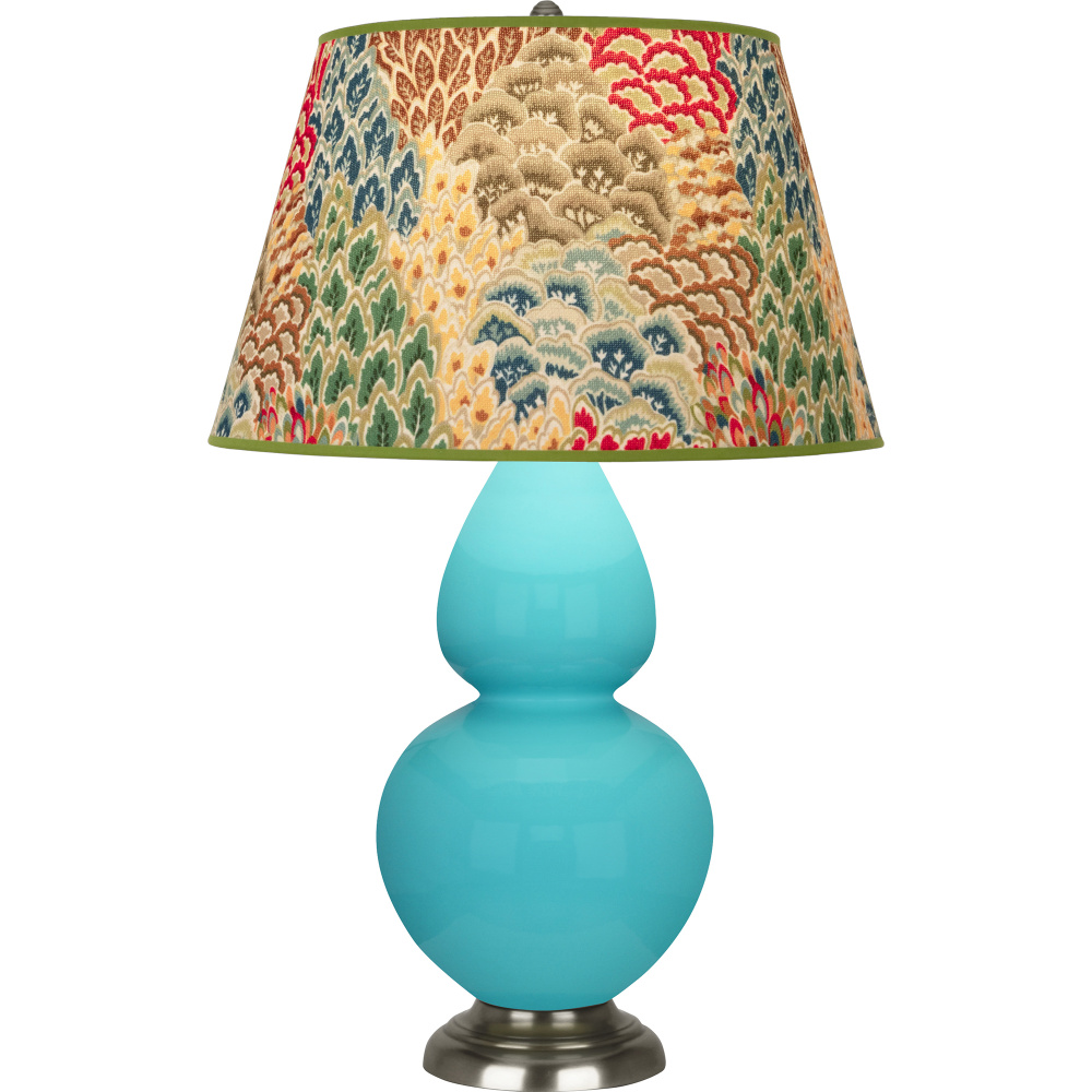 Egg Blue Double Gourd Table Lamp