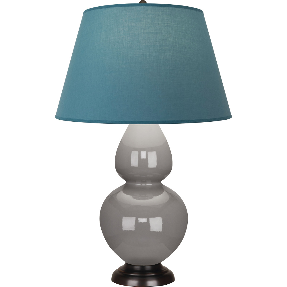 Smokey Taupe Double Gourd Table Lamp