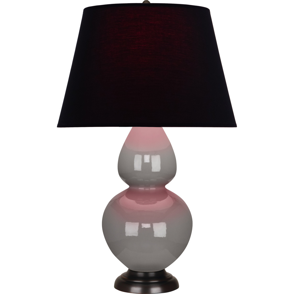 Smokey Taupe Double Gourd Table Lamp