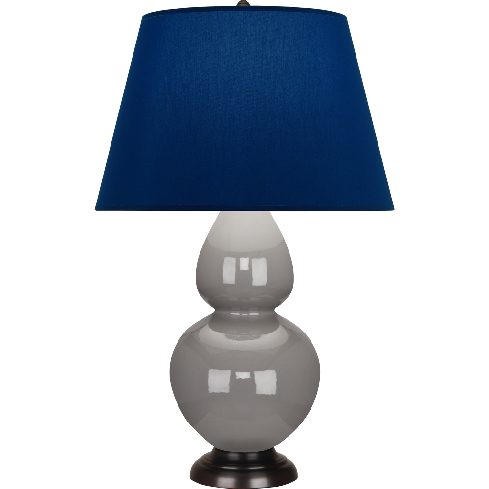 Smokey Taupe Double Gourd Table Lamp