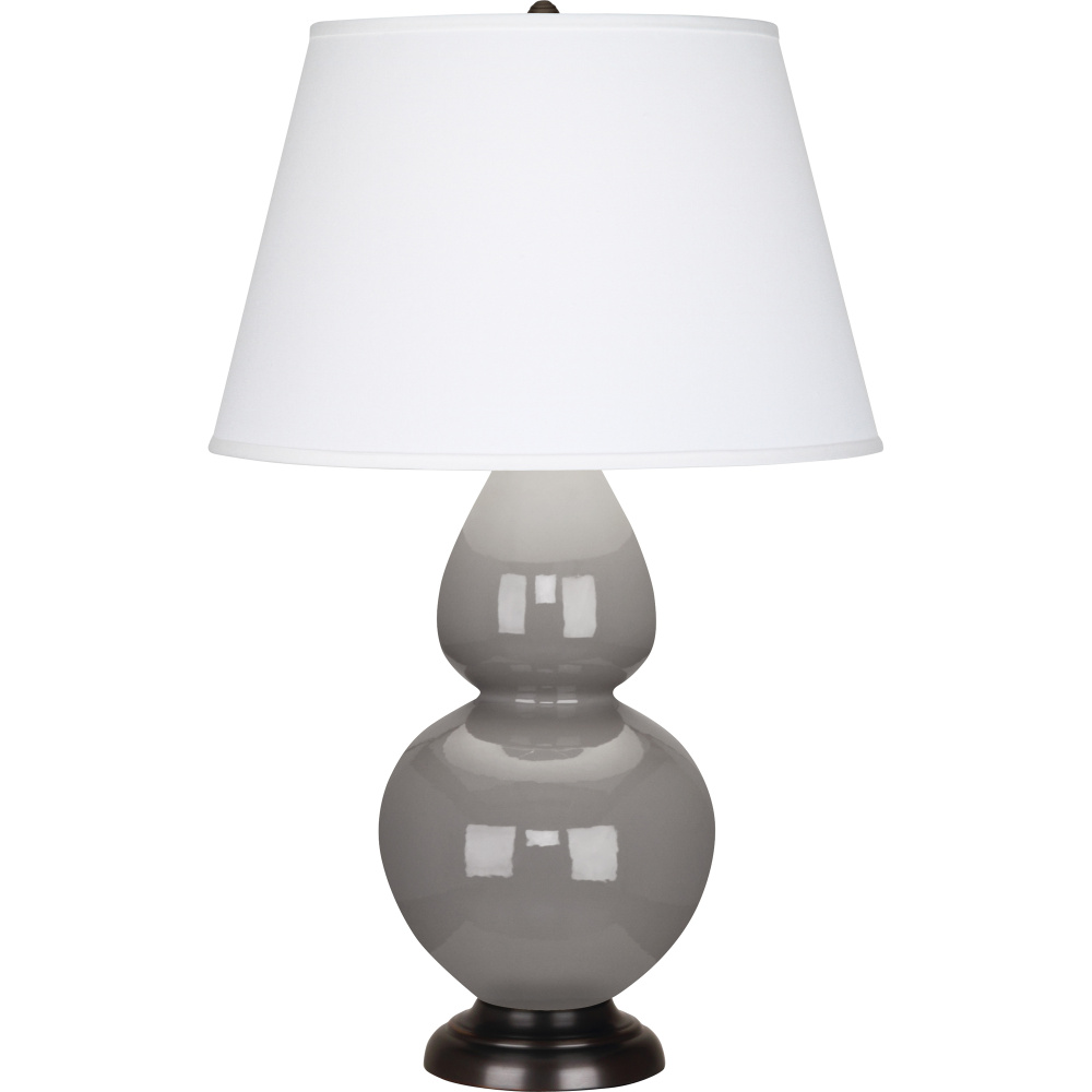 Smokey Taupe Double Gourd Table Lamp