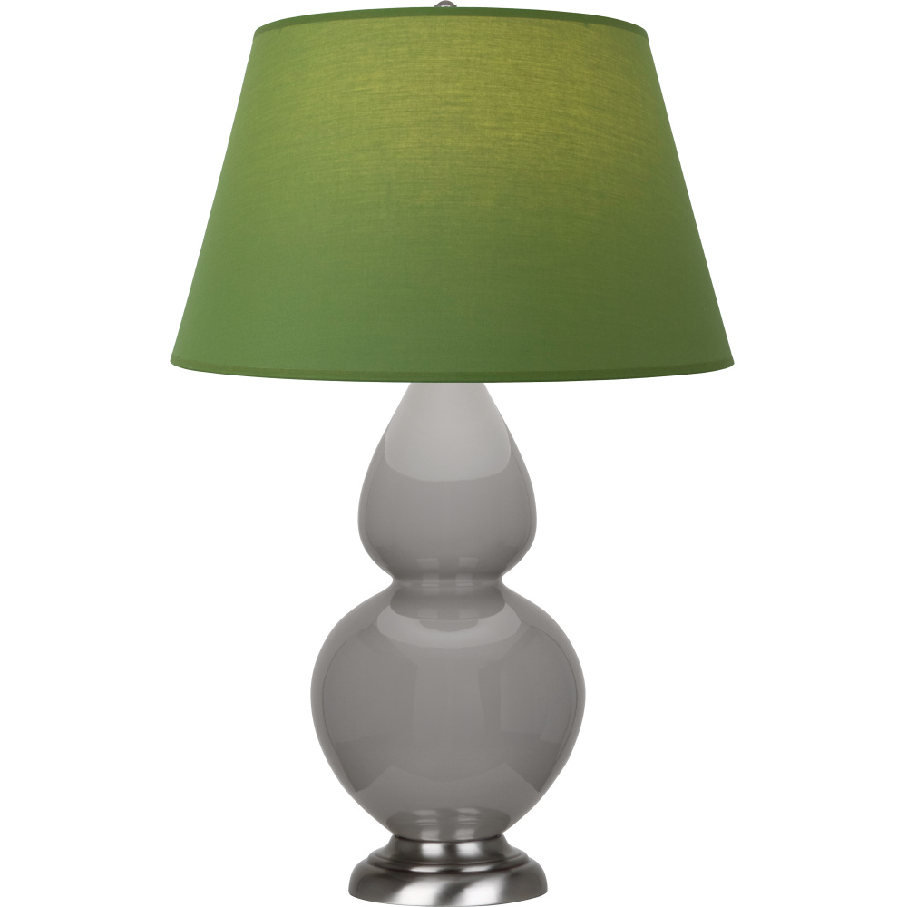Smokey Taupe Double Gourd Table Lamp