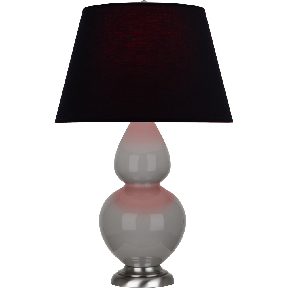Smokey Taupe Double Gourd Table Lamp