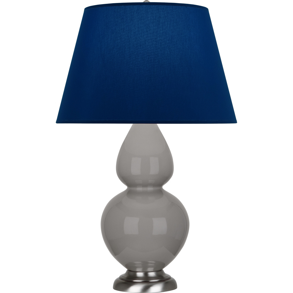 Smokey Taupe Double Gourd Table Lamp