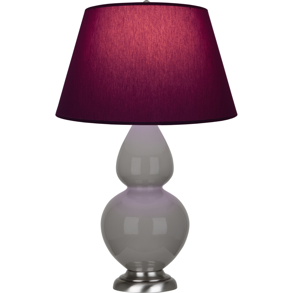 Smokey Taupe Double Gourd Table Lamp