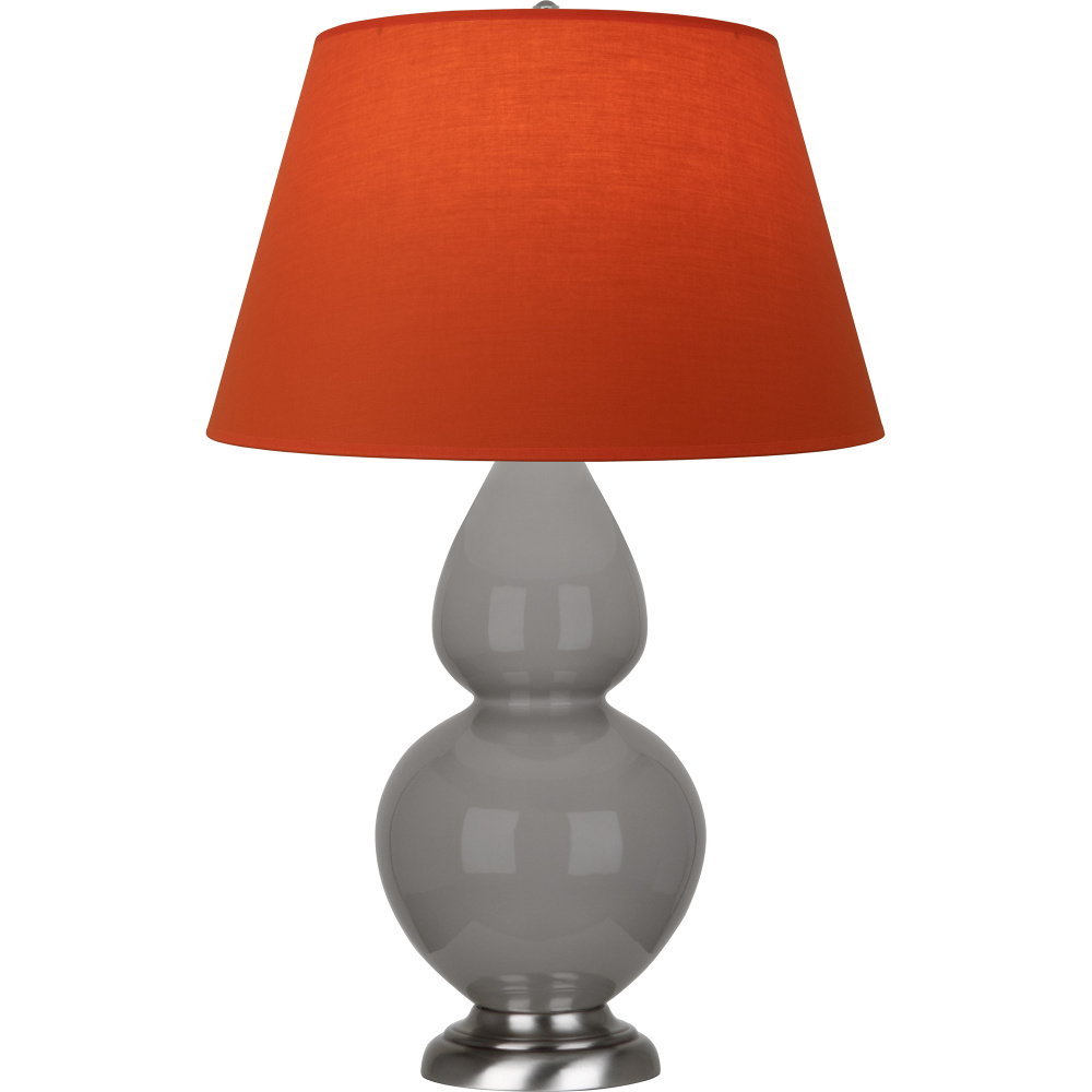 Smokey Taupe Double Gourd Table Lamp