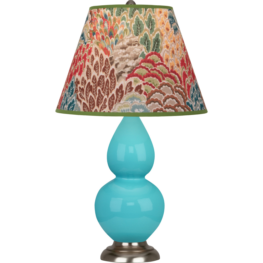 Egg Blue Small Double Gourd Accent Lamp