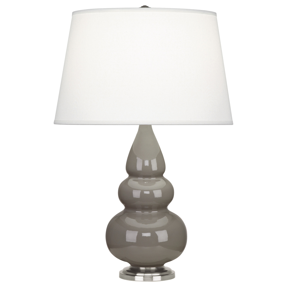 Smokey Taupe Small Triple Gourd Accent Lamp