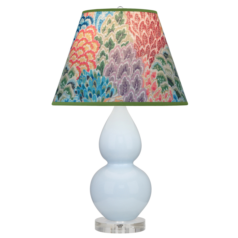 Baby Blue Small Double Gourd Accent Lamp