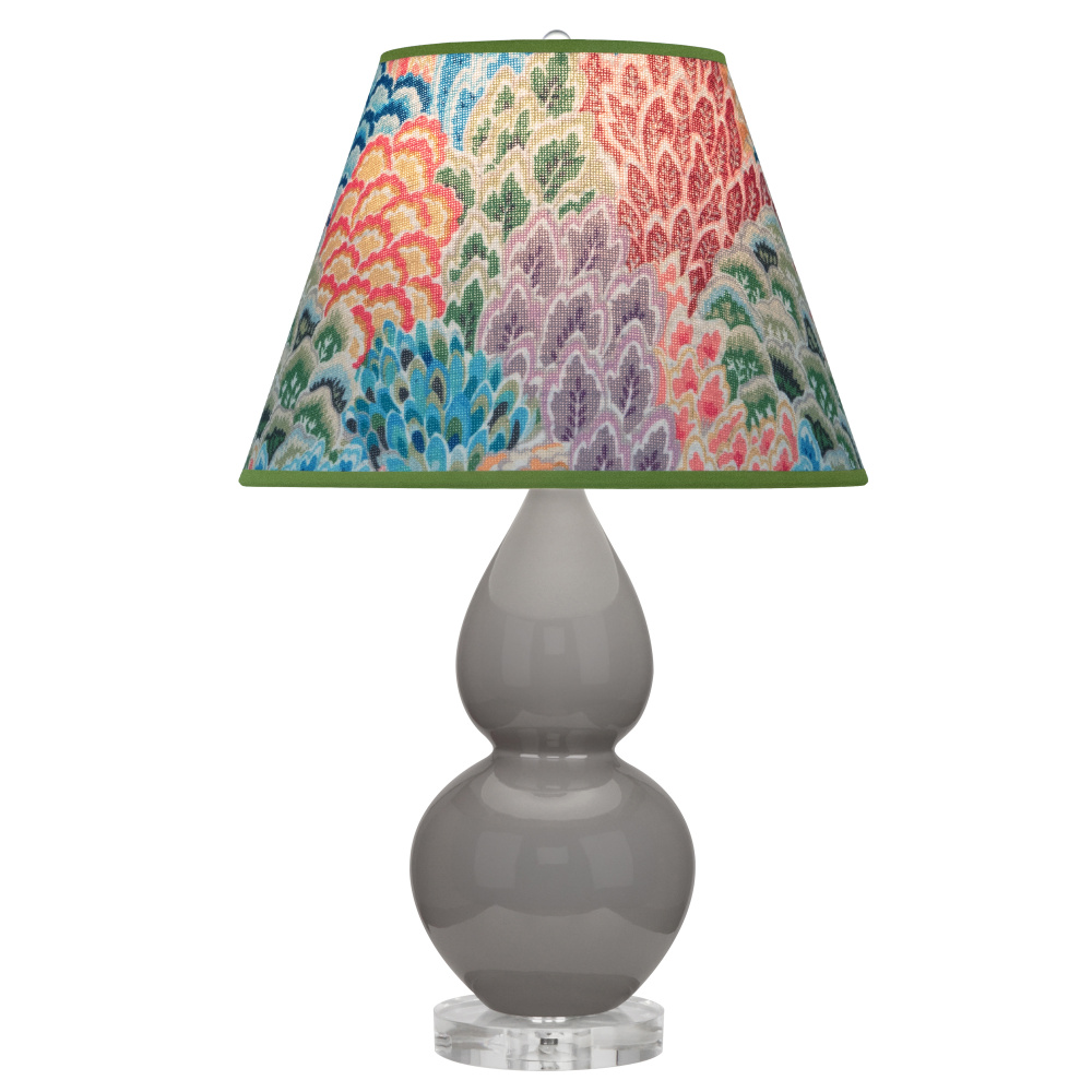 Smokey Taupe Small Double Gourd Accent Lamp