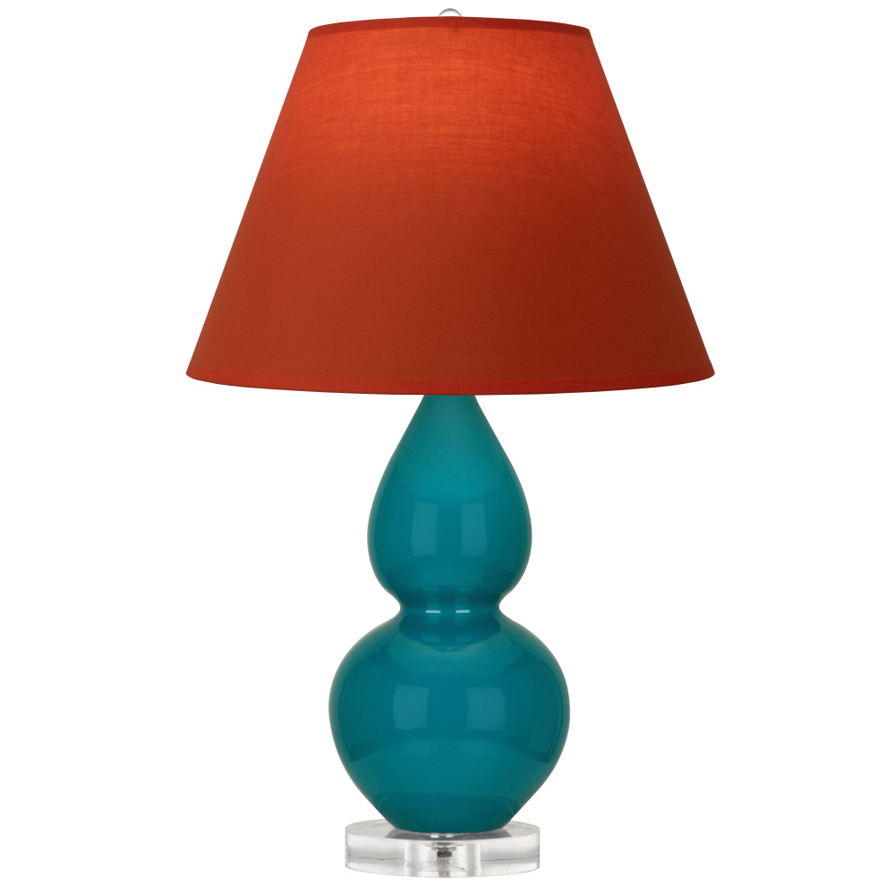 Peacock Small Double Gourd Accent Lamp