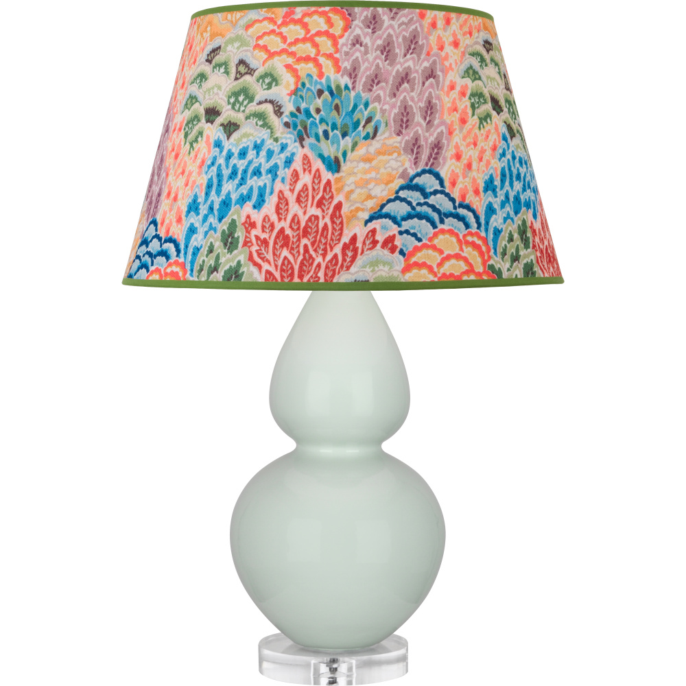 Celadon Double Gourd Table Lamp