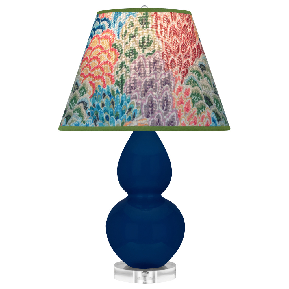 Cobalt Small Double Gourd Accent Lamp