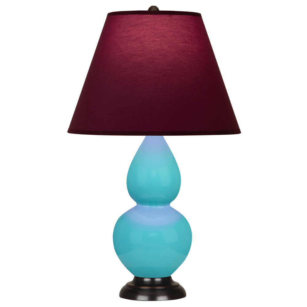 Egg Blue Small Double Gourd Accent Lamp