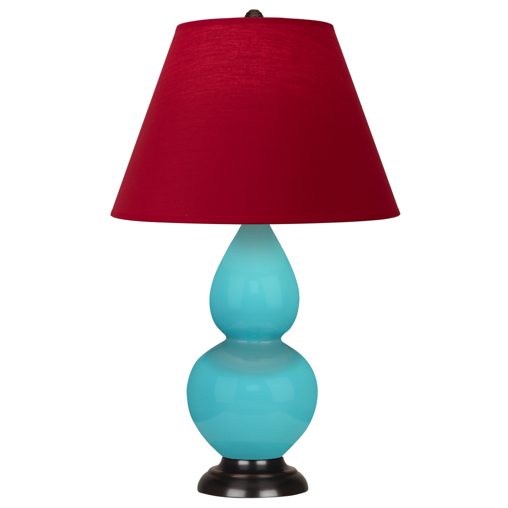 Egg Blue Small Double Gourd Accent Lamp