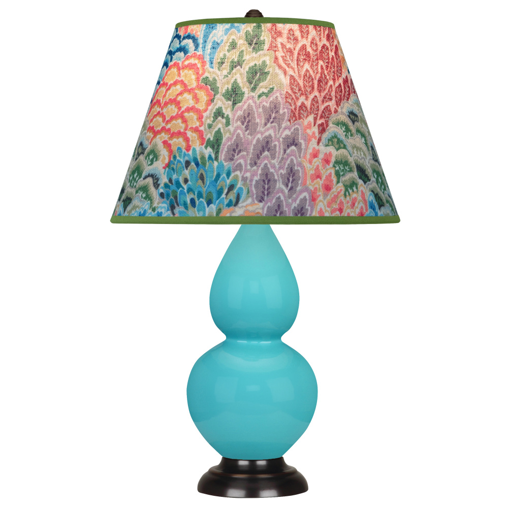 Egg Blue Small Double Gourd Accent Lamp