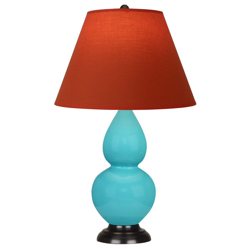 Egg Blue Small Double Gourd Accent Lamp