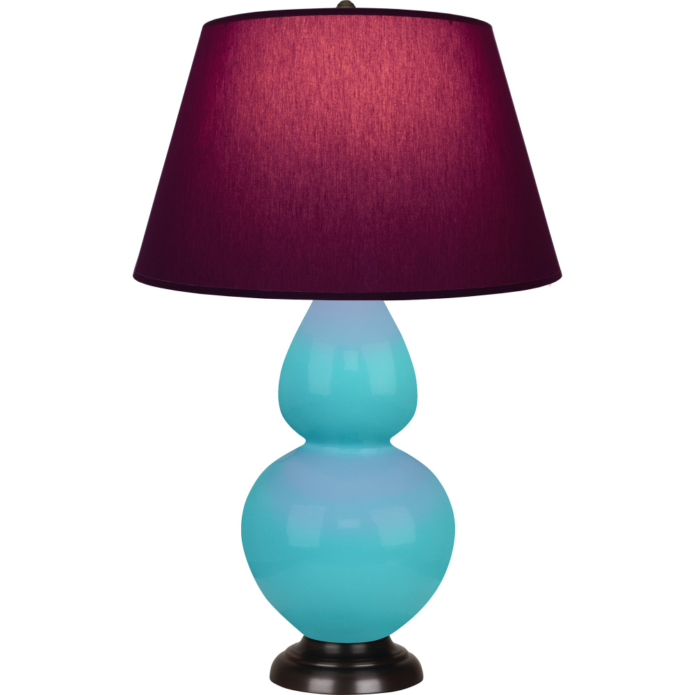 Egg Blue Double Gourd Table Lamp