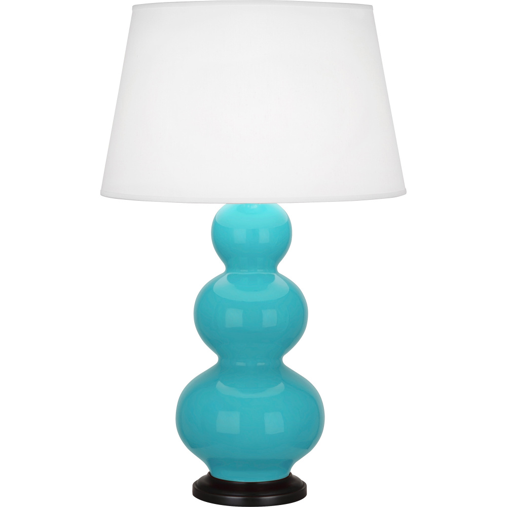 Egg Blue Triple Gourd Table Lamp