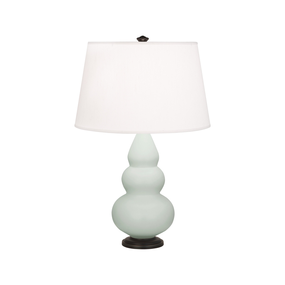 Matte Celadon Small Triple Gourd Accent Lamp