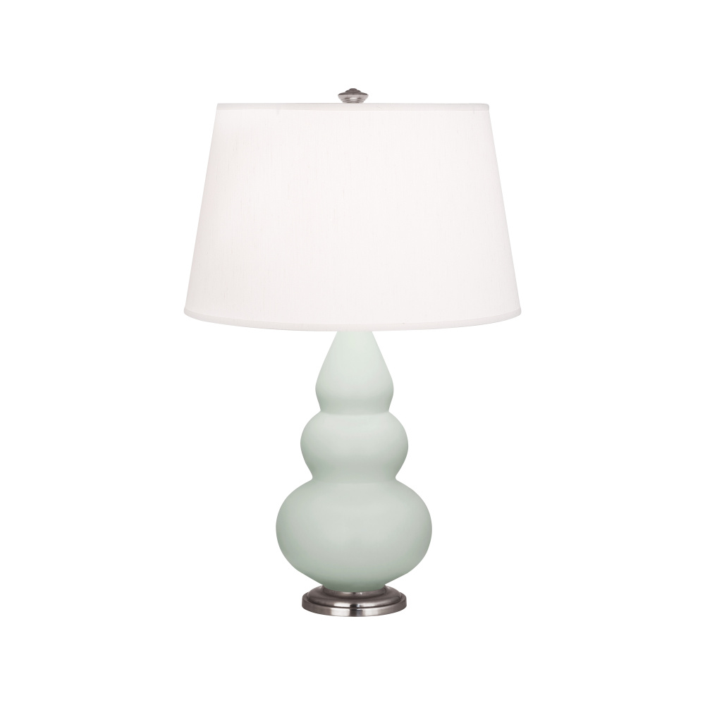 Matte Celadon Small Triple Gourd Accent Lamp