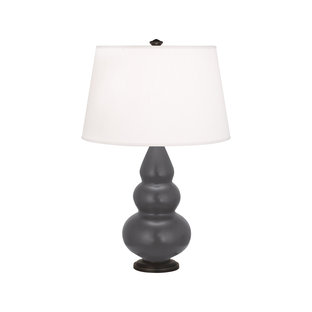 Matte Ash Small Triple Gourd Accent Lamp