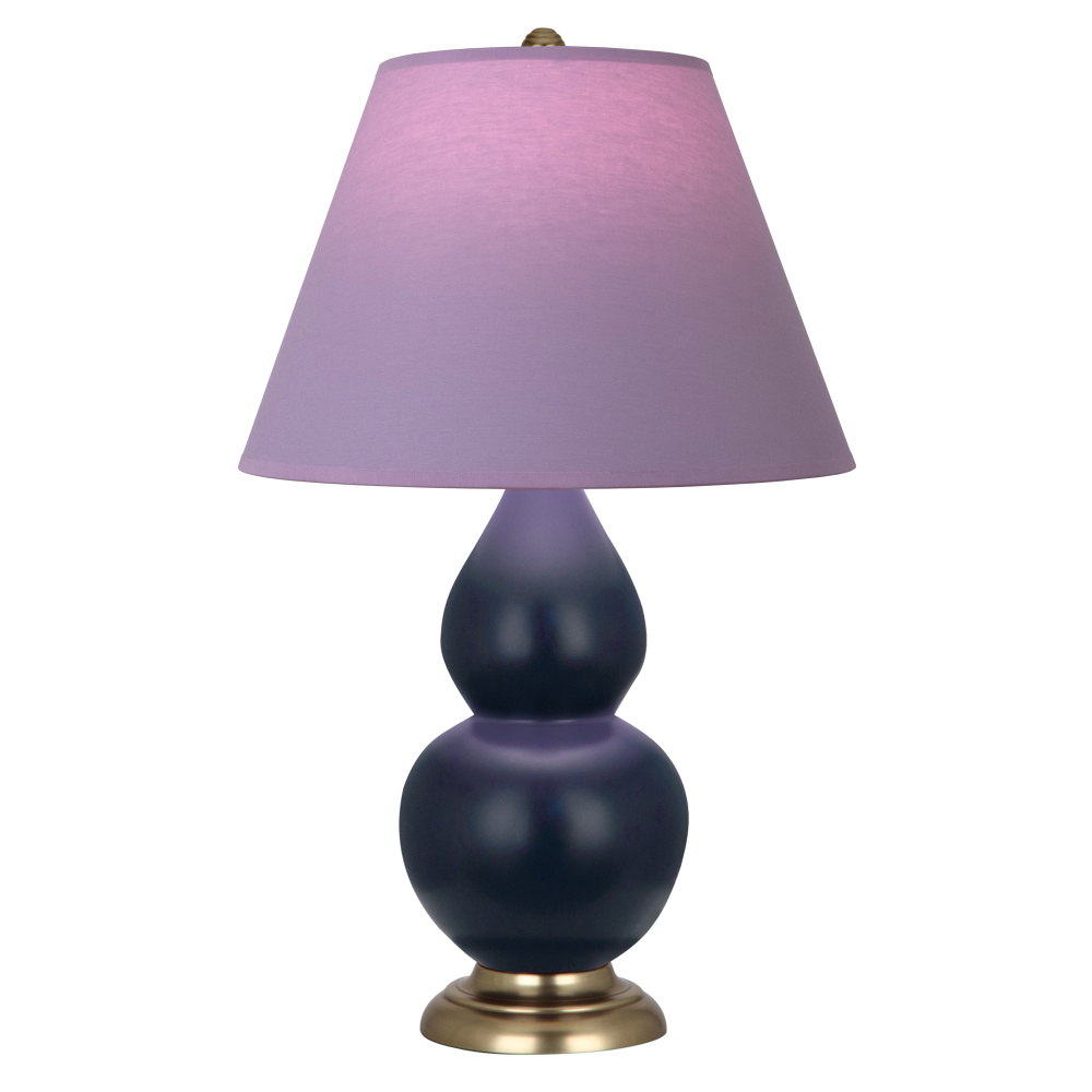 Matte Midnight Blue Small Double Gourd Accent Lamp