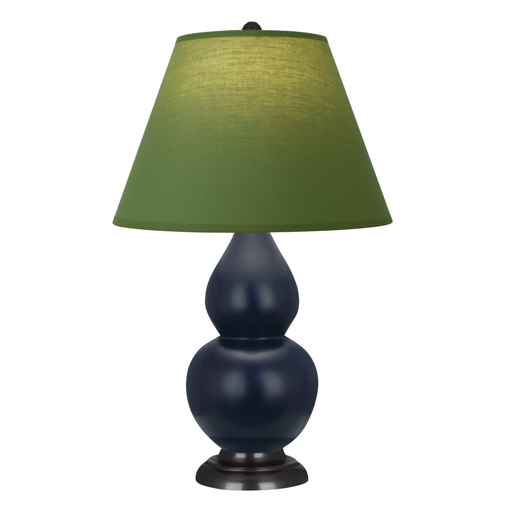 Matte Midnight Blue Small Double Gourd Accent Lamp