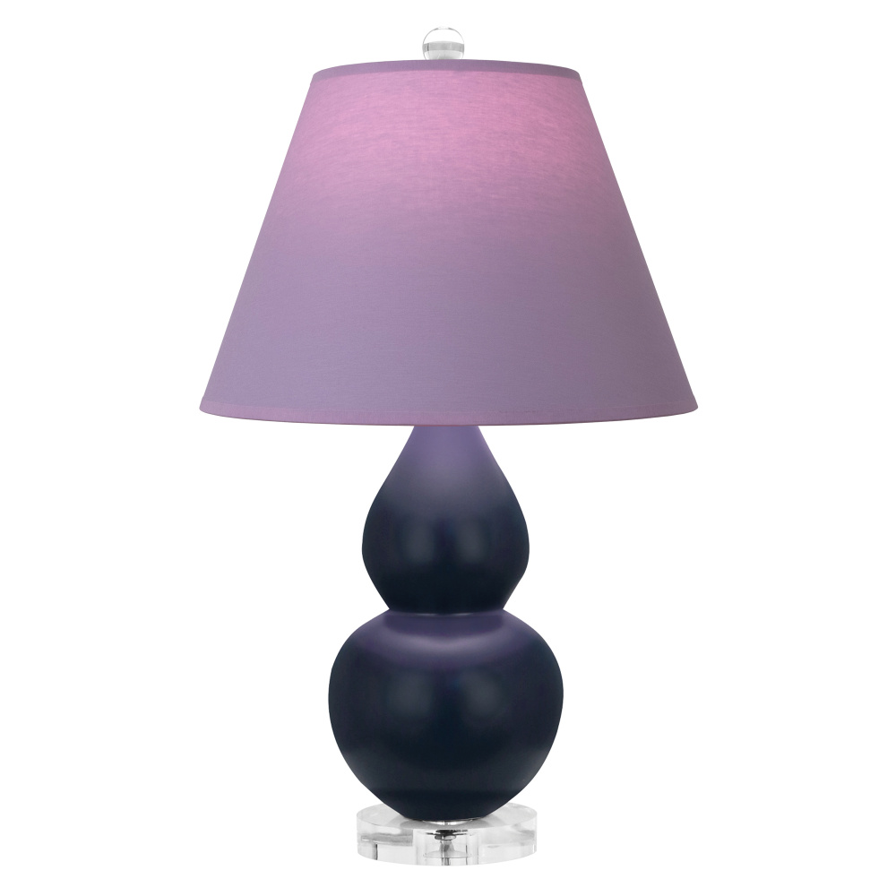 Matte Midnight Blue Small Double Gourd Accent Lamp