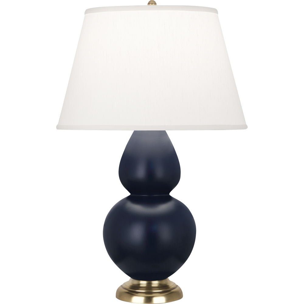 Matte Midnight Blue Double Gourd Table Lamp
