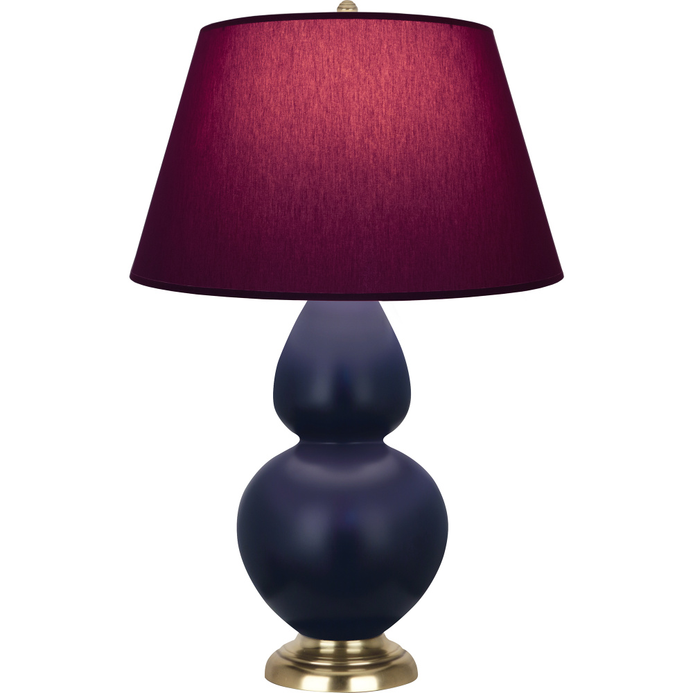 Matte Midnight Blue Double Gourd Table Lamp