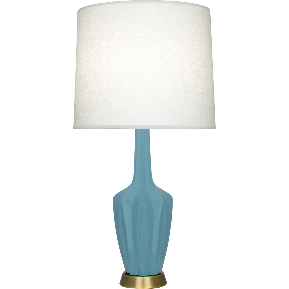 Matte Steel Blue Emma Table Lamp