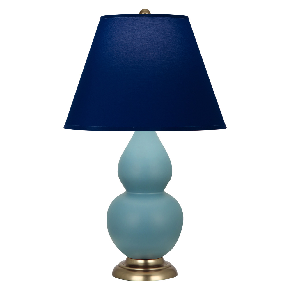 Matte Steel Blue Small Double Gourd Accent Lamp
