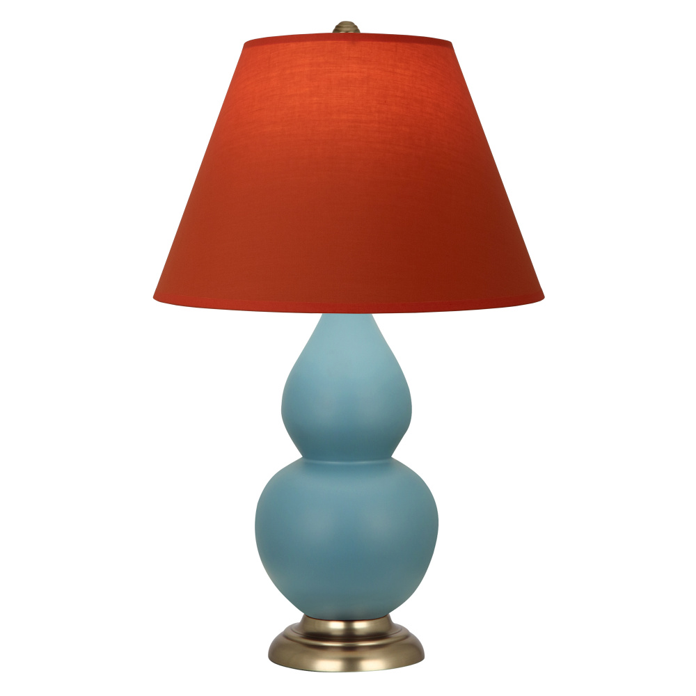 Matte Steel Blue Small Double Gourd Accent Lamp