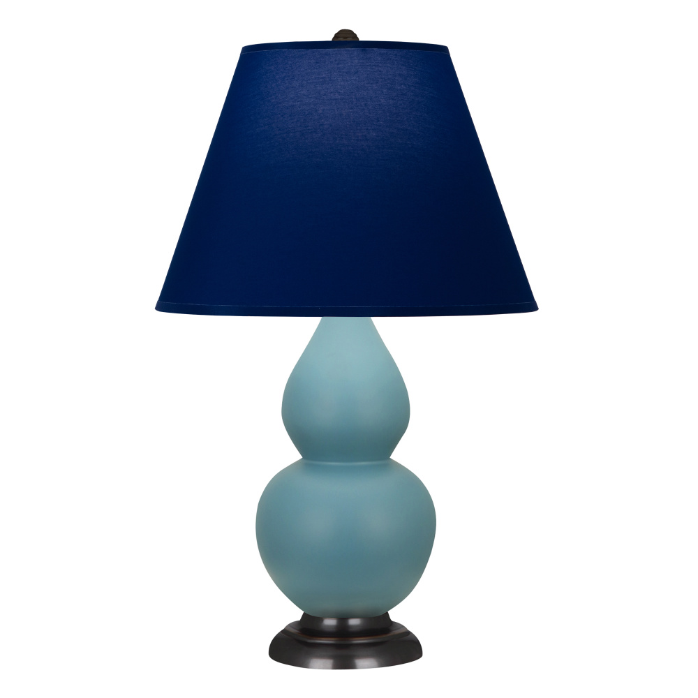 Matte Steel Blue Small Double Gourd Accent Lamp