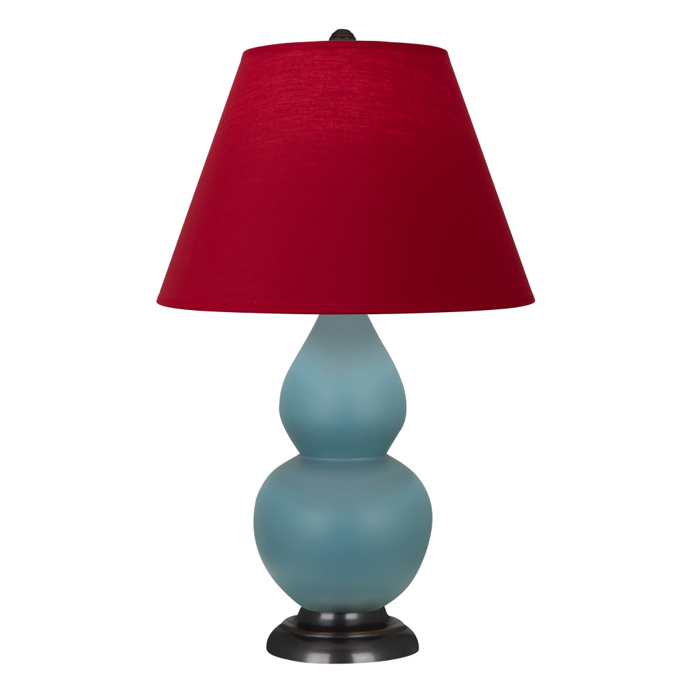Matte Steel Blue Small Double Gourd Accent Lamp