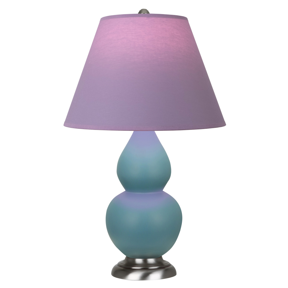 Matte Steel Blue Small Double Gourd Accent Lamp
