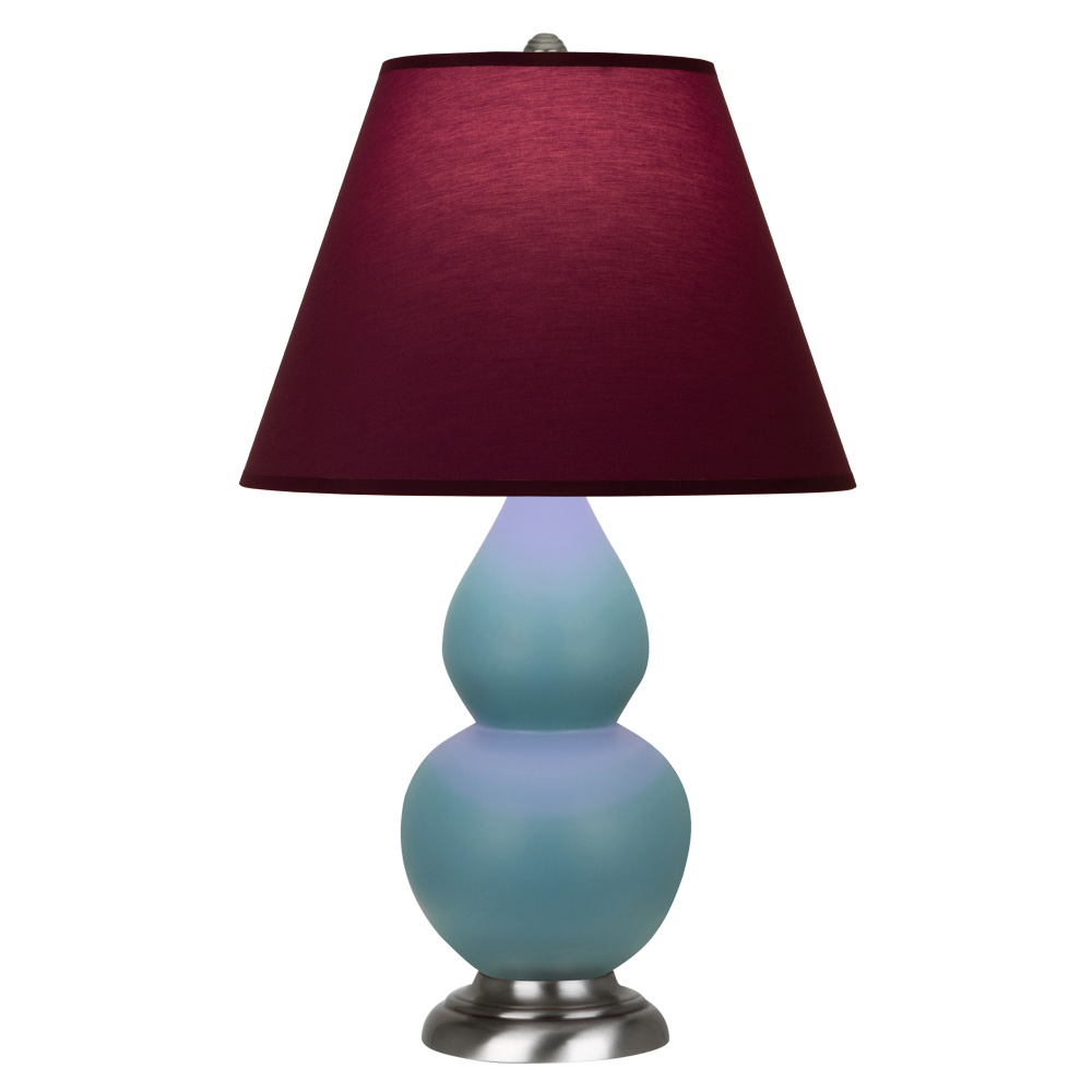 Matte Steel Blue Small Double Gourd Accent Lamp