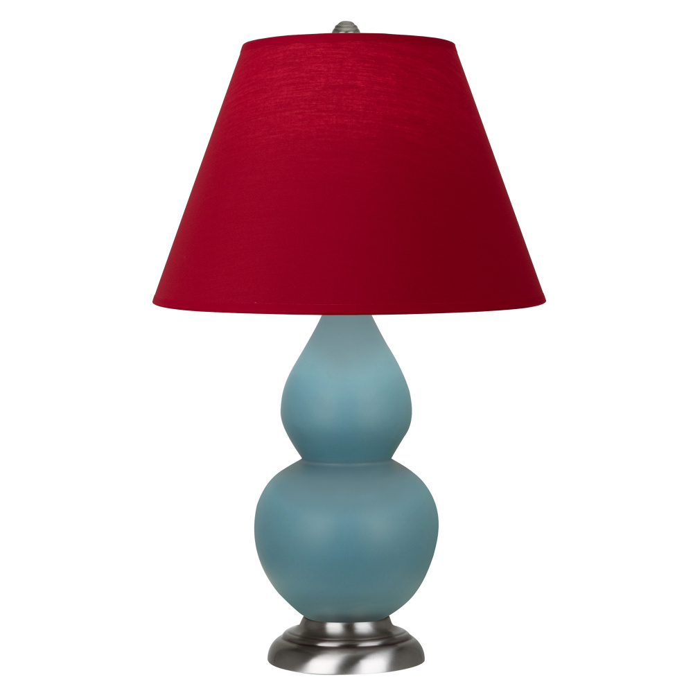 Matte Steel Blue Small Double Gourd Accent Lamp